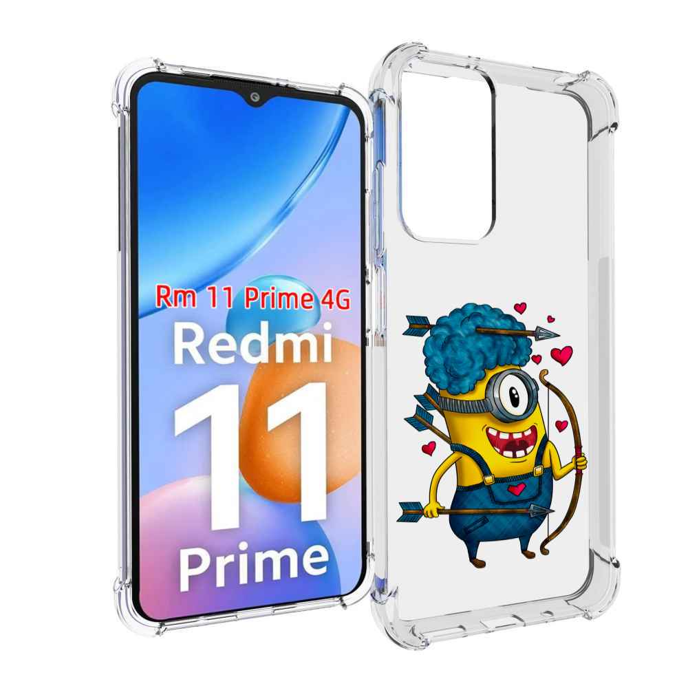 

Чехол MyPads Миньон купидон для Xiaomi Redmi 11 Prime 4G, Прозрачный, Tocco