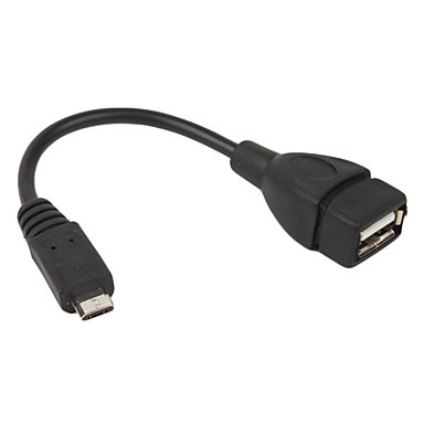 OTG кабель-переходник для подключения внешних USB-устройств к Samsung Galaxy S4, S3, S2 и