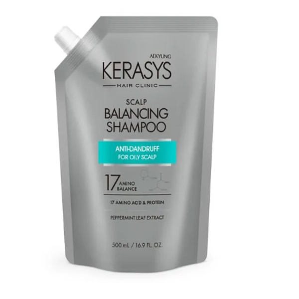 Шампунь для волос Kerasys для лечения кожи головы, сменная упаковка, 500 мл botavikos гидролат мяты перечной и витамин в3 для выравнивания тона и сияния кожи 150