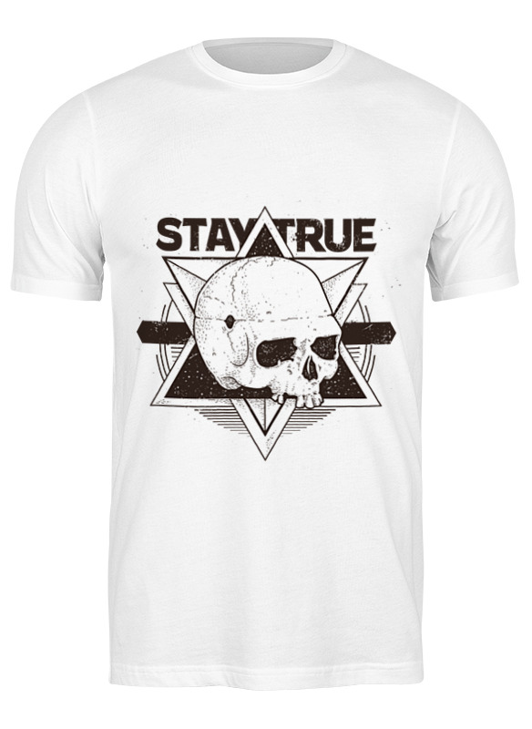 

Футболка мужская Printio Stay true 2427885 белая XL, Белый, Stay true 2427885