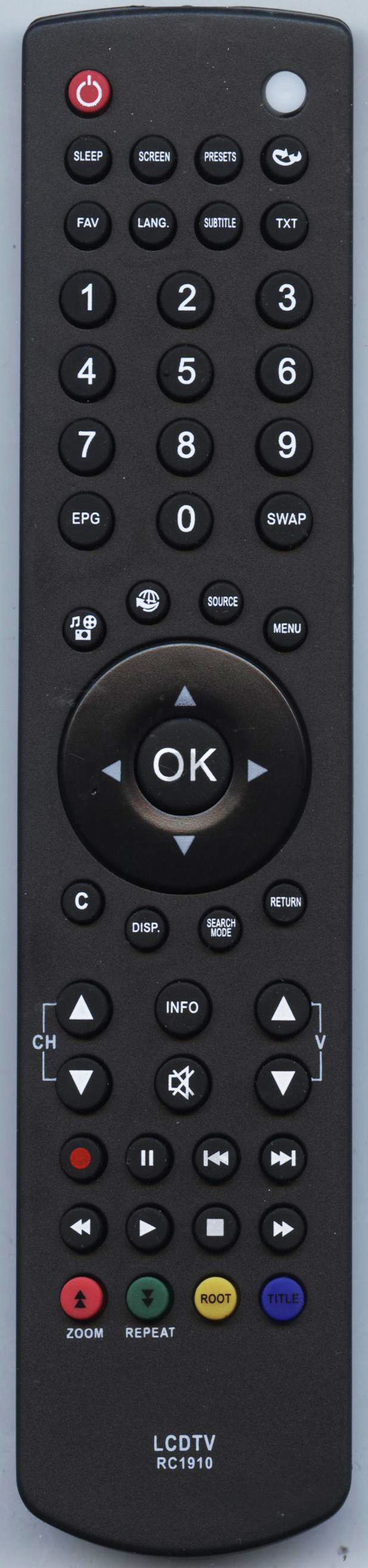 

Пульт HUAYU для SHARP RC-1910, LC-40SH340EV, SANYO CE32LD08DVN-B, TOSHIBA 40L1343DG