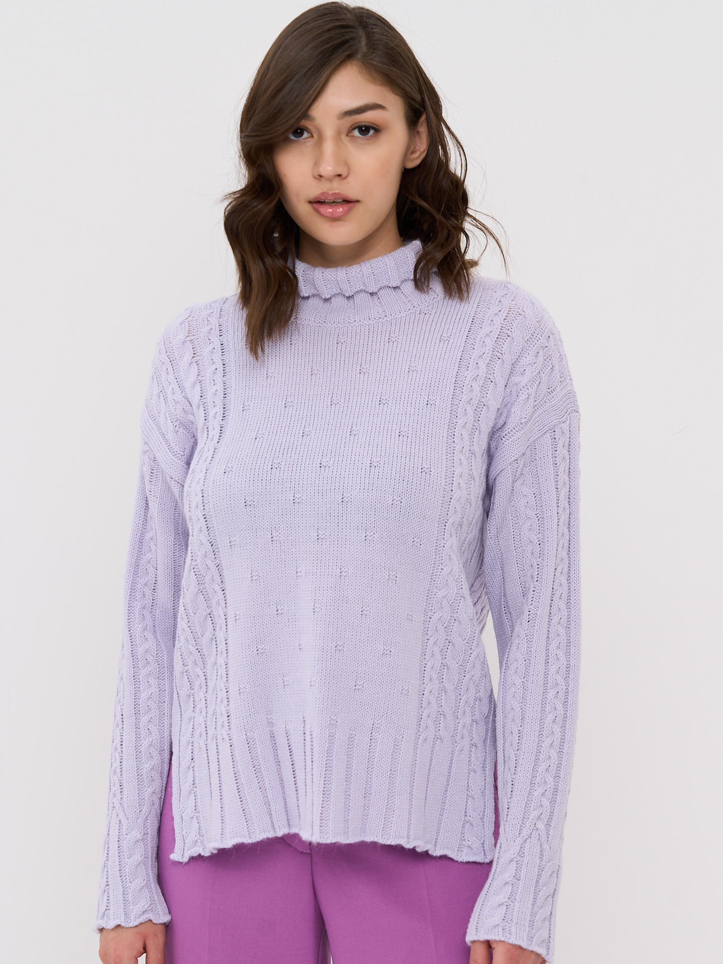

Свитер женский VAY 222-41087 фиолетовый 48 RU, 222-41087