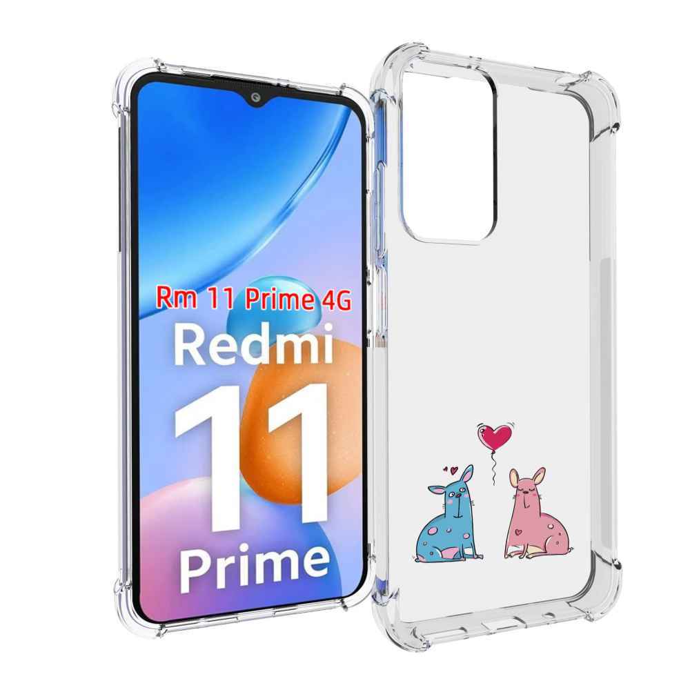 

Чехол MyPads Лама любовь для Xiaomi Redmi 11 Prime 4G, Прозрачный, Tocco