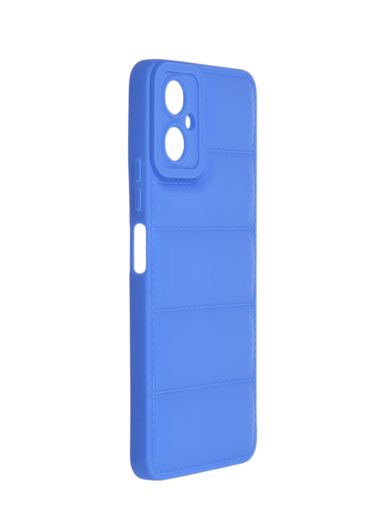 

Чехол DF для Tecno Camon 19 Neo Puffy Silicone Blue tJacket-04, Tecno Camon 19 Neo