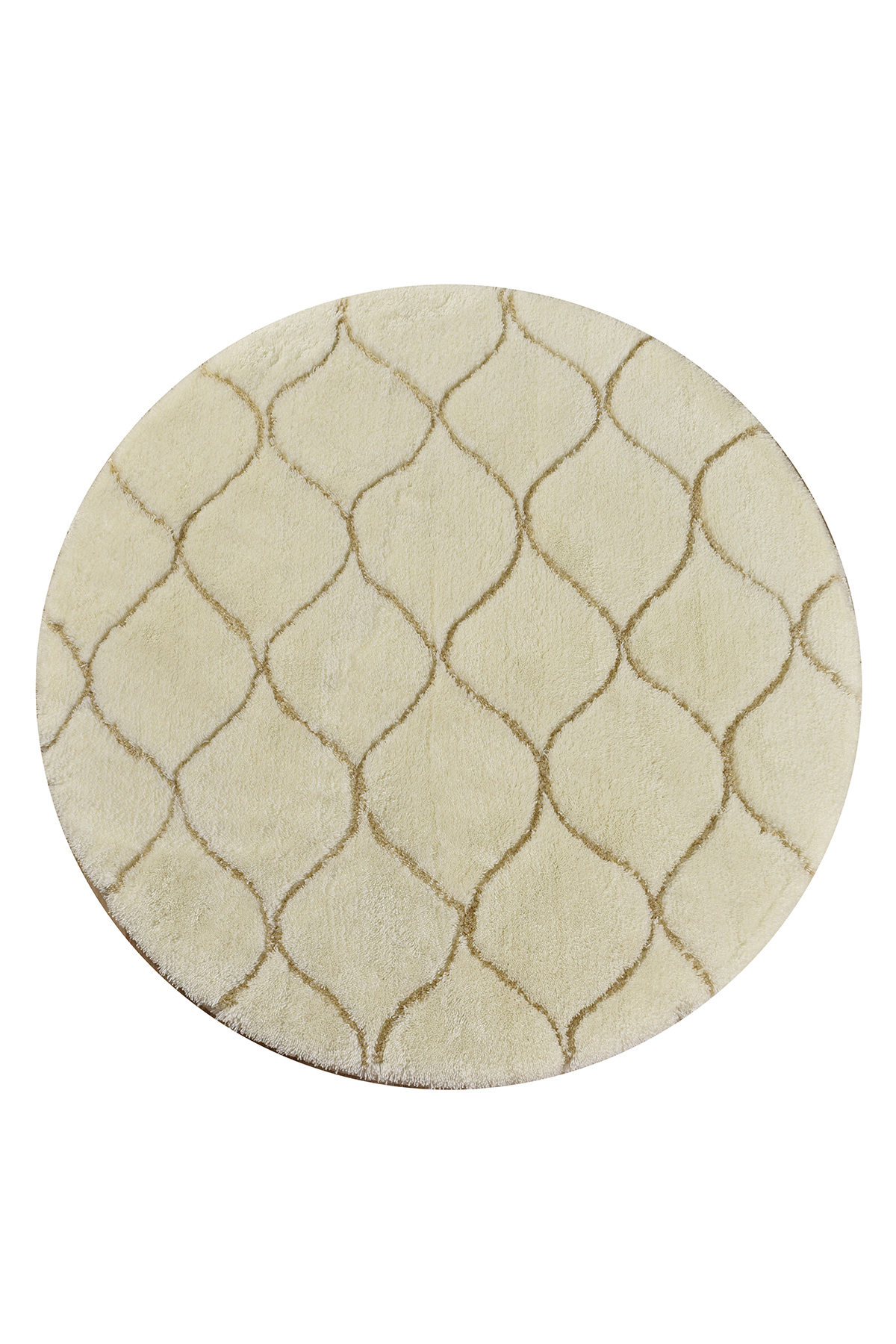 

Ковер круглый 90x90 см Chilai Home ворс экрю Турция, round carpet kover