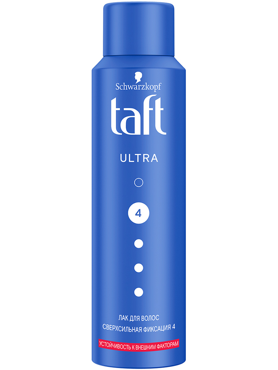 Лак для укладки волос Taft Ultra сверхсильная фиксация 4, 150 мл