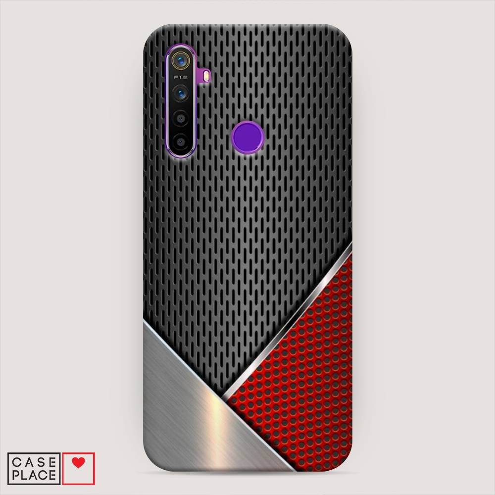 

Пластиковый чехол "Стальной металл" на Realme 5, 251520-2