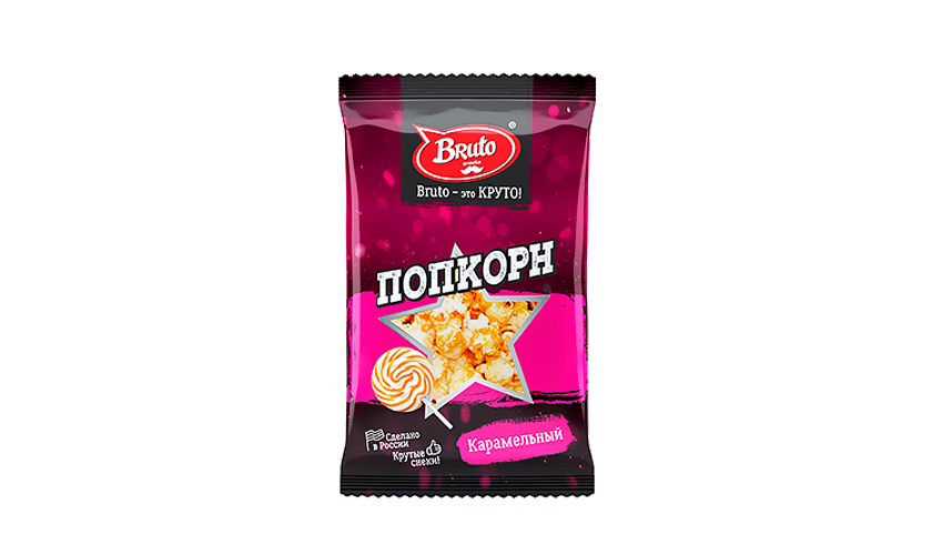 

Попкорн Bruto карамельный 90 г