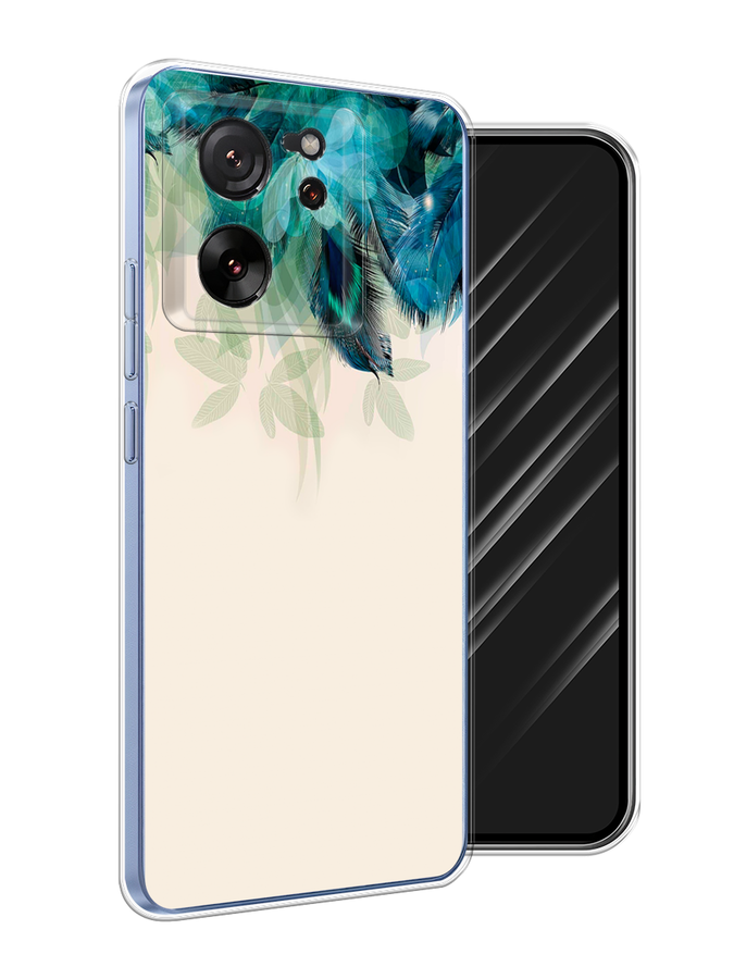 

Чехол Awog на Xiaomi 13T Pro Про "Перья голубого цвета", Бежевый;синий;бирюзовый, 319950-1