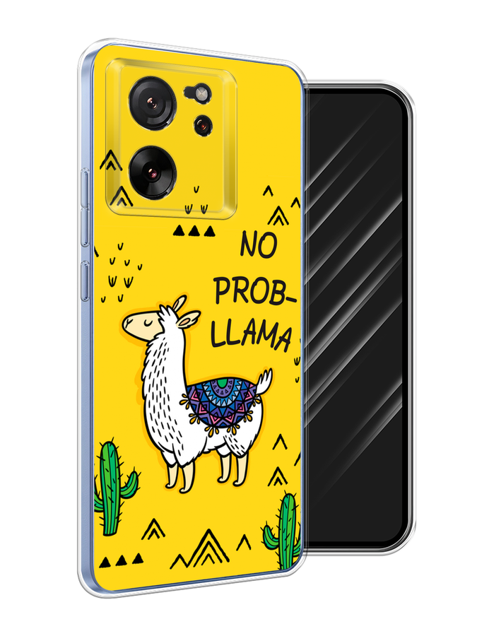 

Чехол Awog на Xiaomi 13T Pro Про "No probLLama", Желтый;черный;синий, 319950-1