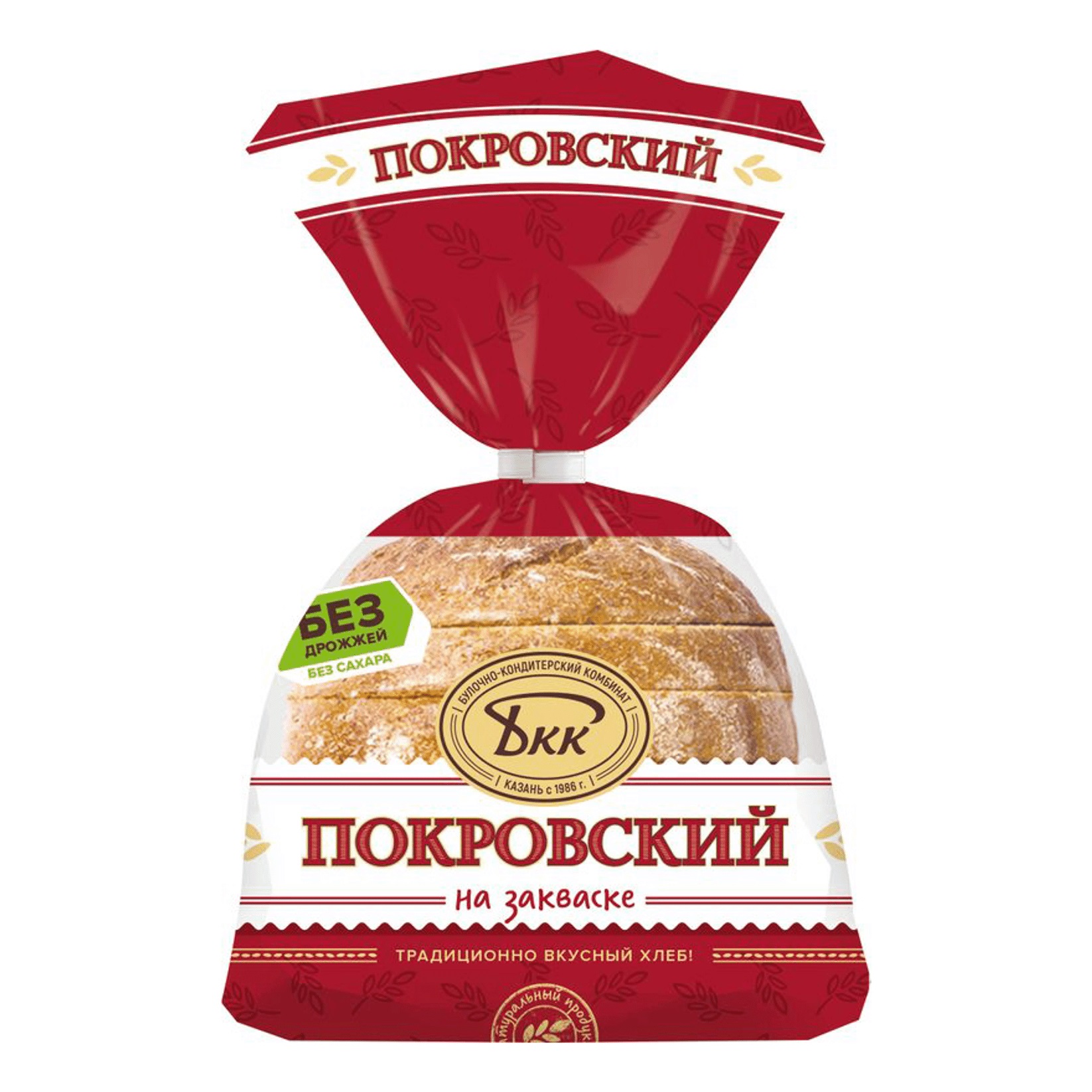

Хлеб Покровский пшеничный на закваске в нарезке 300 г