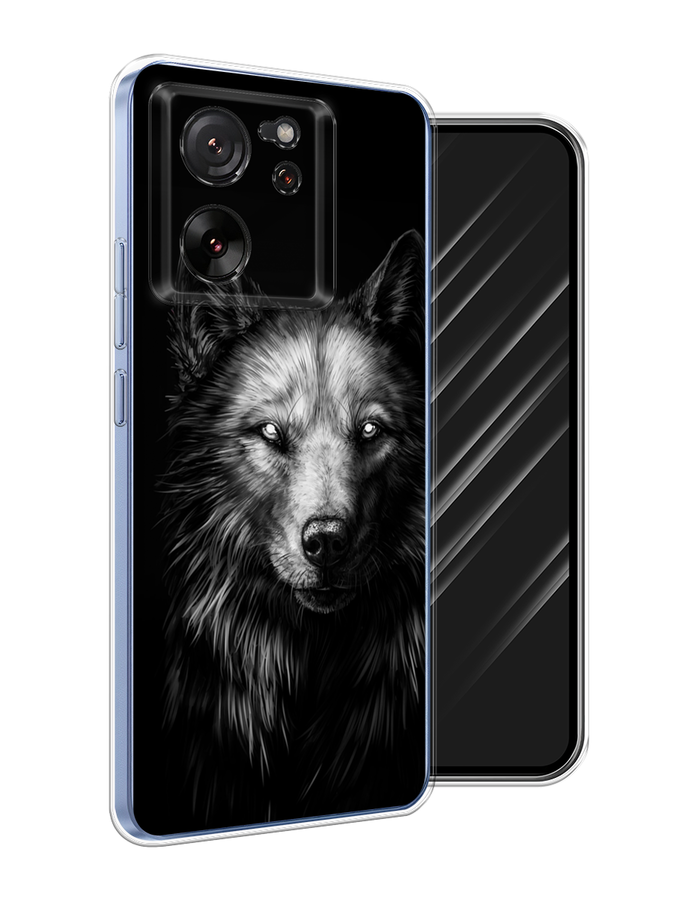 

Чехол Awog на Xiaomi 13T Pro Про "Волк черно белый", Серый;бежевый;белый, 319950-1