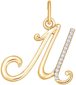 

Подвеска из красного золота AllTime 034535_s, фианит, 034535_s