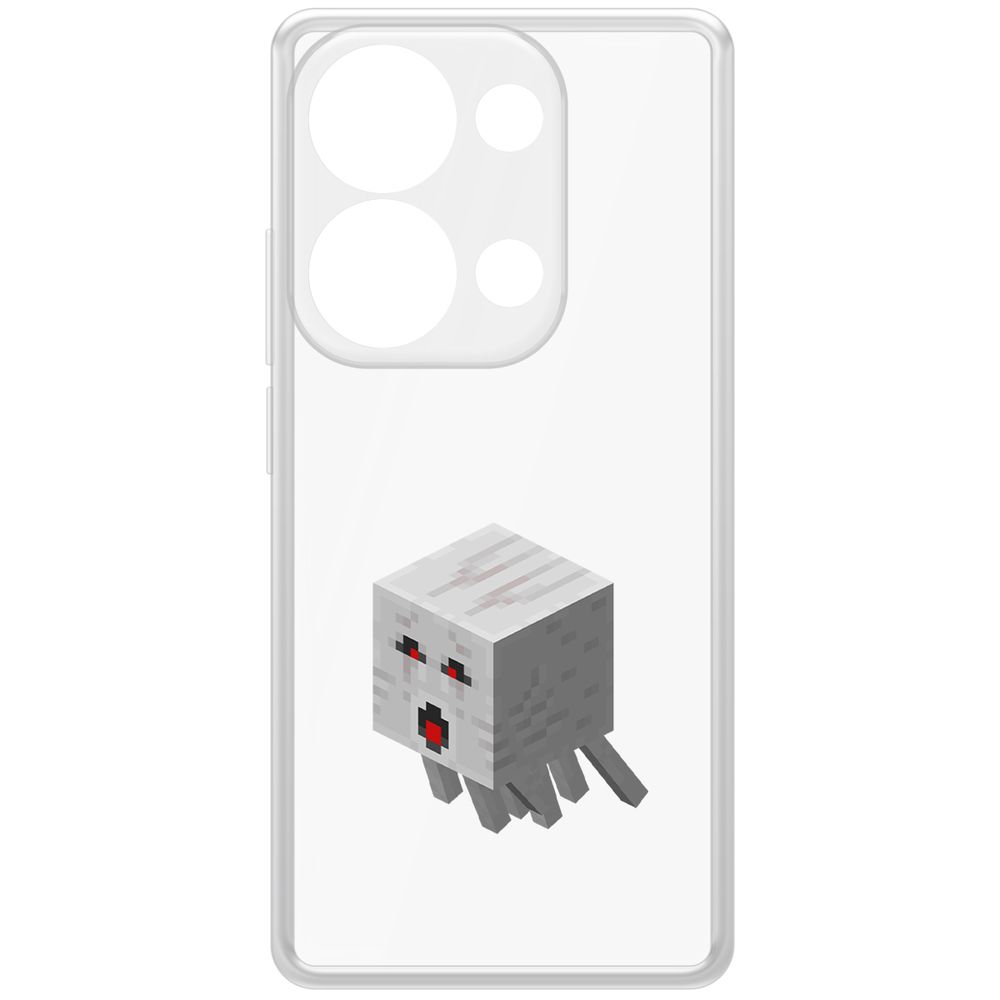 

Чехол-накладка Krutoff Clear Case Minecraft-Гаст для Xiaomi Poco M6 Pro 4G, Прозрачный