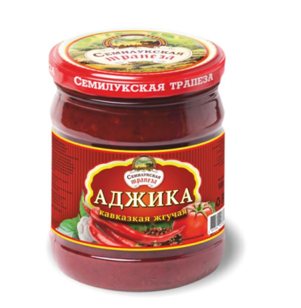 

Аджика Семилукская Трапеза Кавказская жгучая 270 г