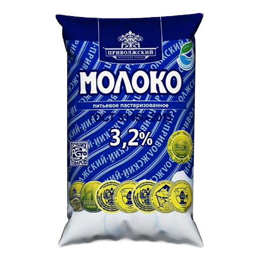 

Молоко 3,2% пастеризованное 900 мл Приволжский бзмж