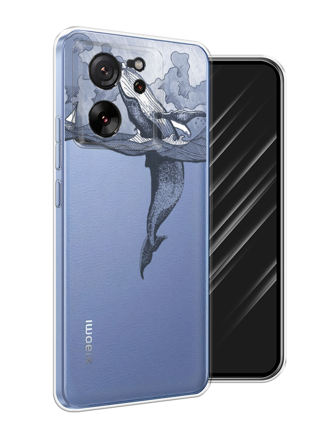 

Чехол Awog на Xiaomi 13T "Два измерения", Голубой;черный;прозрачный, 319850-1