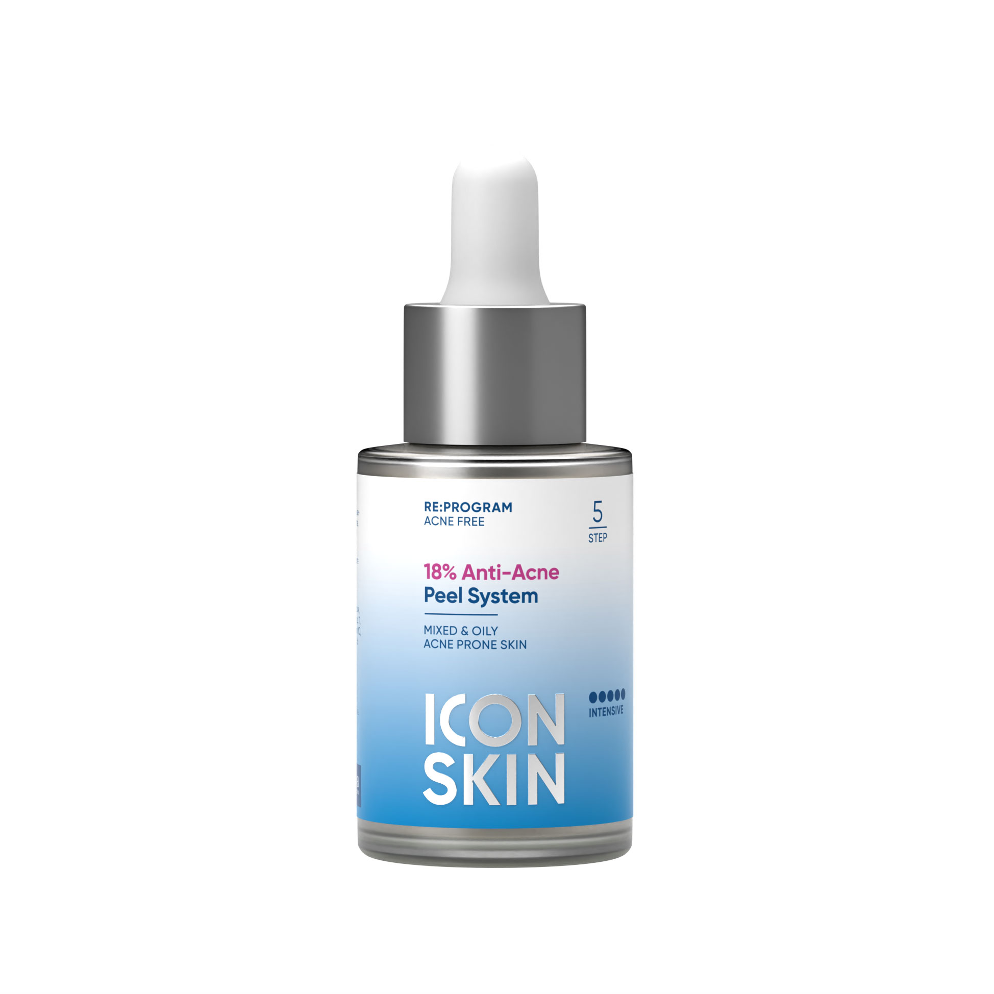 Пилинг для лица ICON SKIN Anti-Acne 18% от акне, с комплексом кислот 30 мл