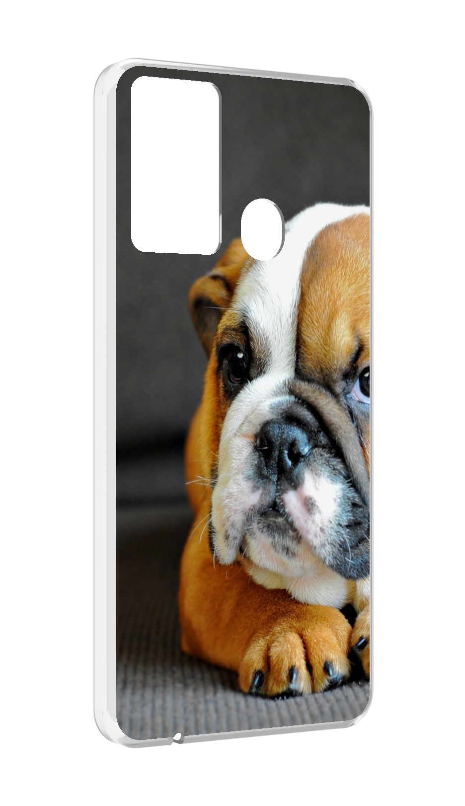 

Чехол MyPads англиискии бульдор для Itel P37/Itel Vision 2S, Прозрачный, Tocco