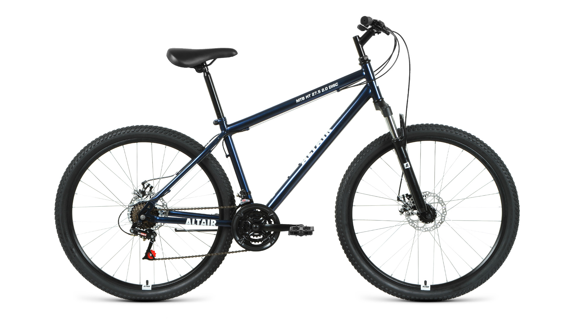 

Велосипед 27.5" FORWARD ALTAIR MTB HT 2.0(DISK)(21-ск.)2020-2021(рама 19)темный/синий/белы, MTB HT 2.0