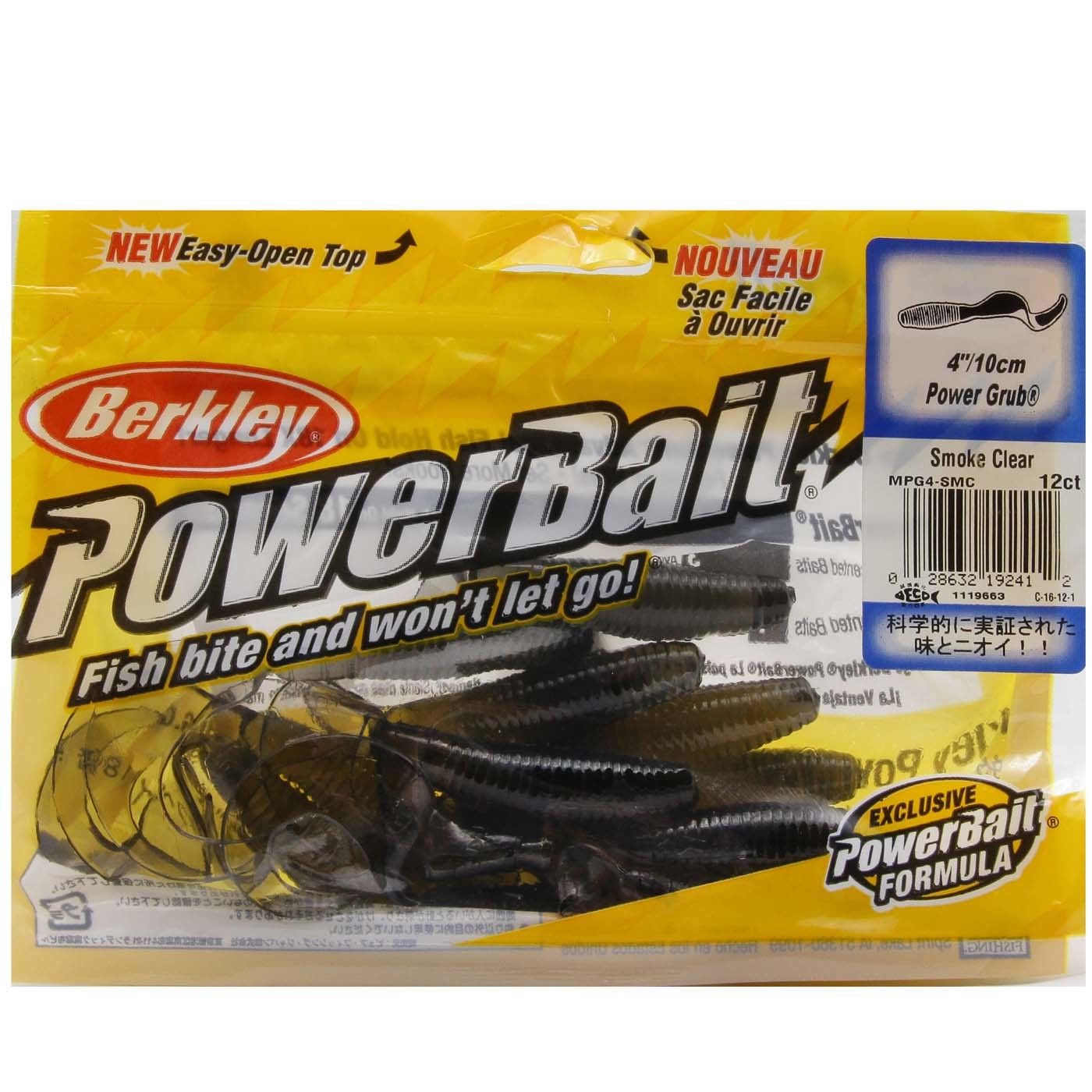 

Berkley Приманка силиконовая (мягкая) BERKLEY POWER GRUB (MPG4-SMC / 4" / SMC), Белый;коричневый