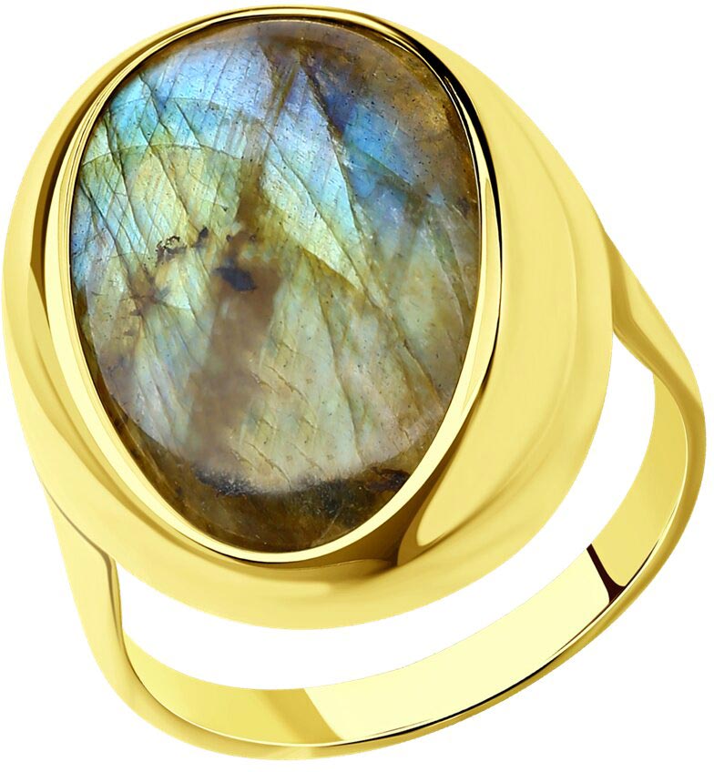 Кольцо из серебра р. 17 AllTime 83010127_s, лабрадорит