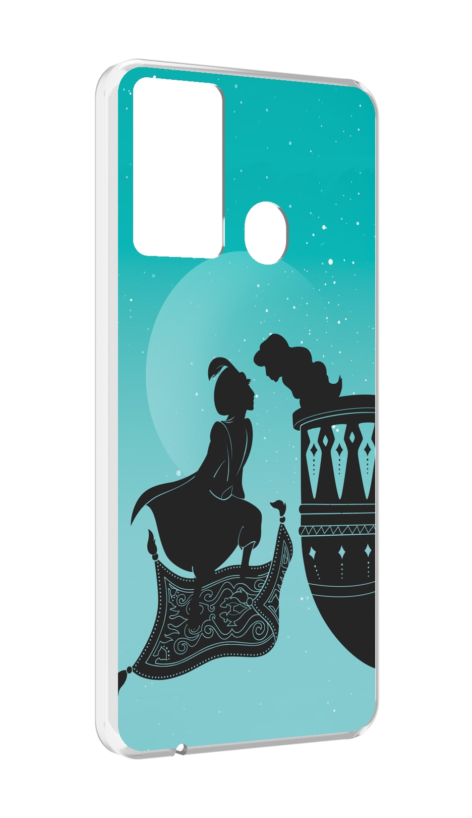 

Чехол MyPads алладин тень для Itel P37/Itel Vision 2S, Прозрачный, Tocco