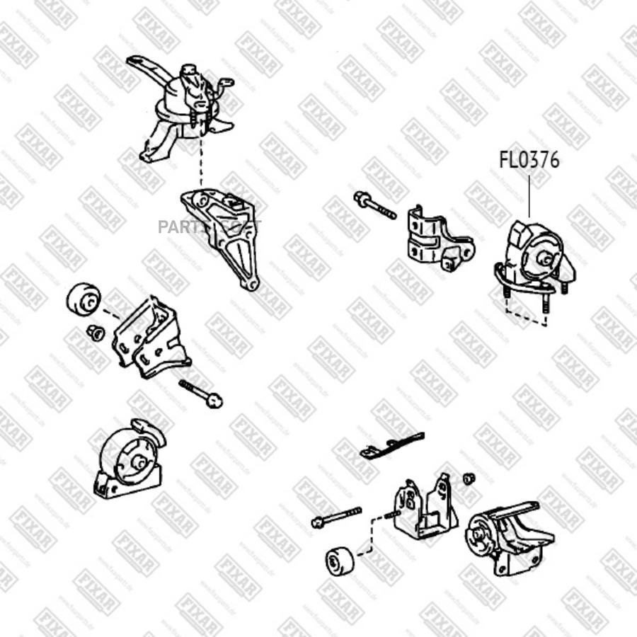 

FIXAR FL0376 Опора двигателя () 1шт