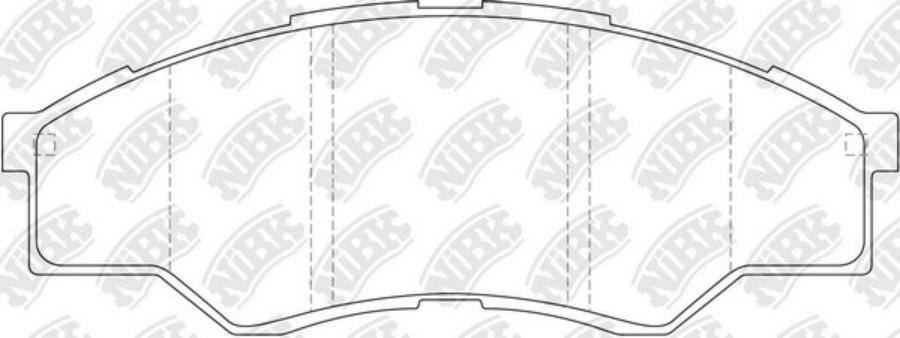 

Тормозные колодки NiBK передние pn1801