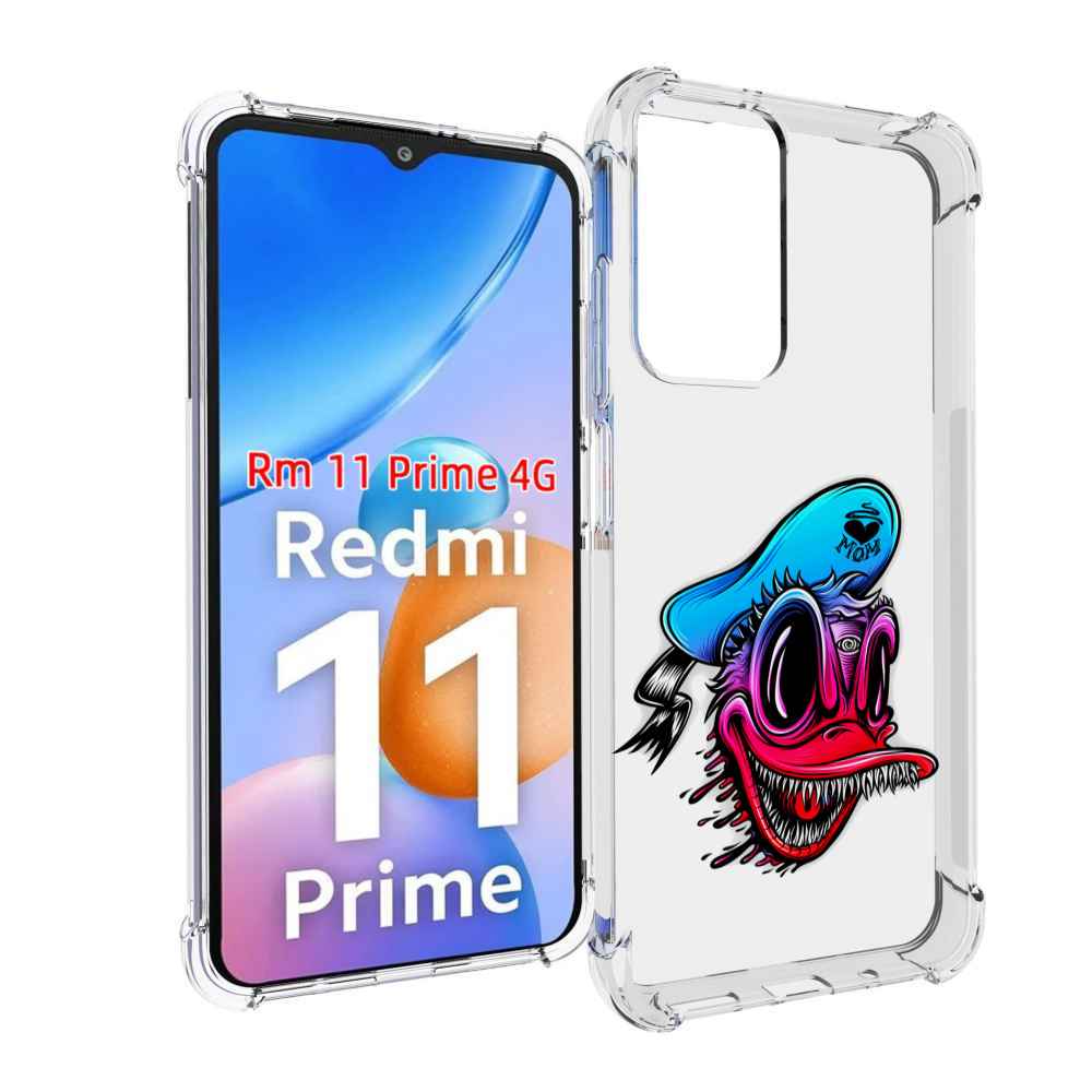 

Чехол MyPads Дональд для Xiaomi Redmi 11 Prime 4G, Прозрачный, Tocco