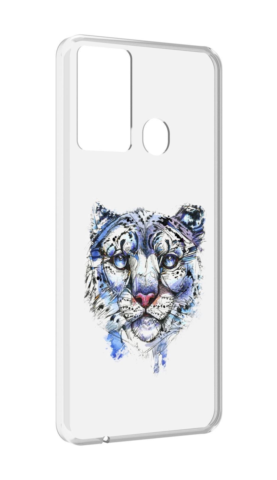 

Чехол MyPads Тигр 4 для Itel P37/Itel Vision 2S, Прозрачный, Tocco