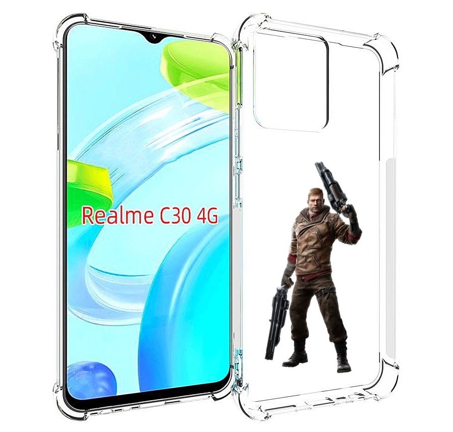 

Чехол MyPads Wolfenstein для Realme C30 4G / Narzo 50i Prime, Прозрачный, Tocco