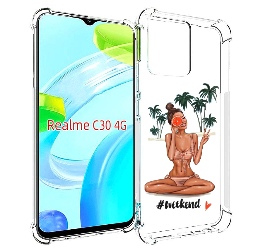 

Чехол MyPads Weekend для Realme C30 4G / Narzo 50i Prime, Прозрачный, Tocco