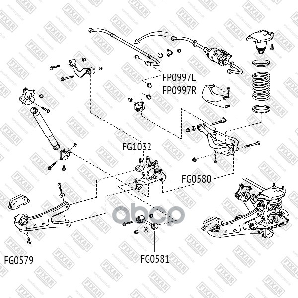 

FIXAR FP0997L Тяга стабилизатора задняя левая