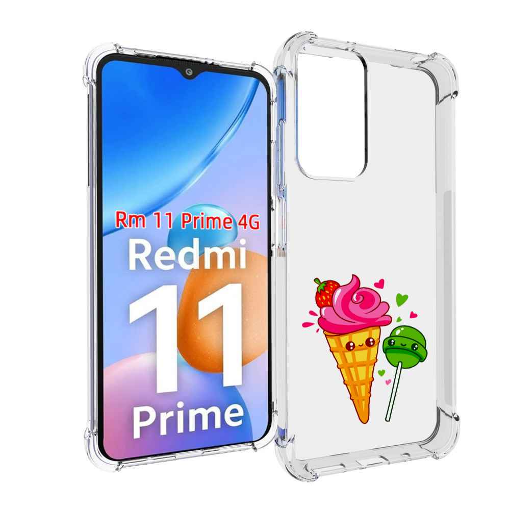 

Чехол MyPads Вкусняшки для Xiaomi Redmi 11 Prime 4G, Прозрачный, Tocco