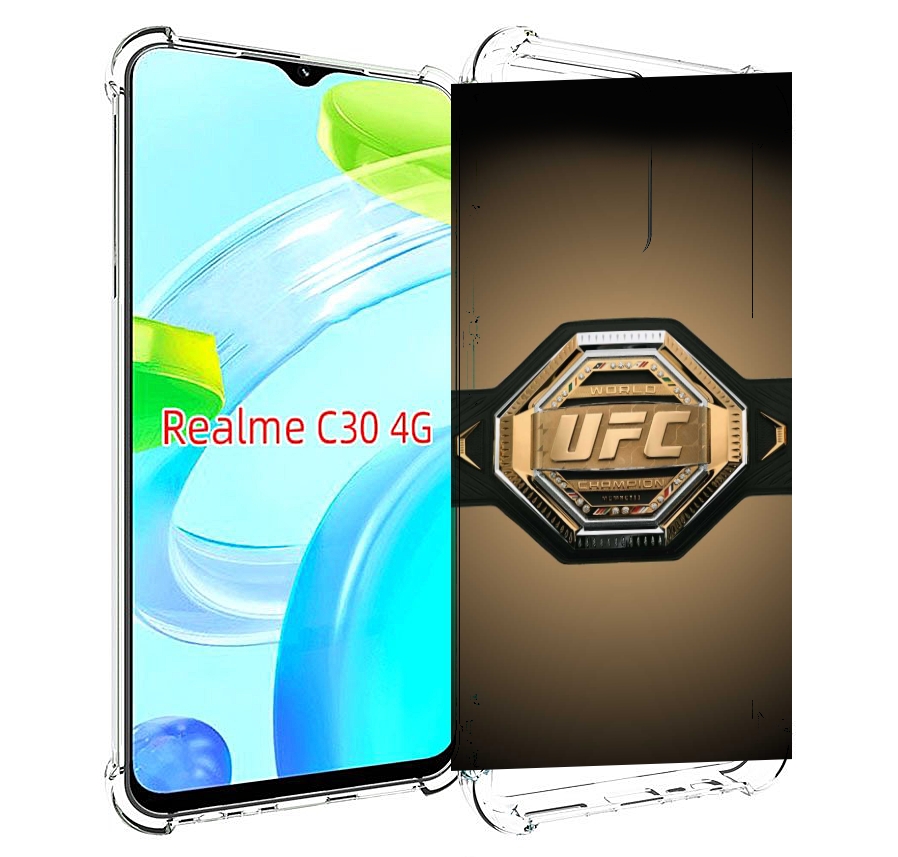 

Чехол MyPads UFC единоборства мужской для Realme C30 4G / Narzo 50i Prime, Прозрачный, Tocco