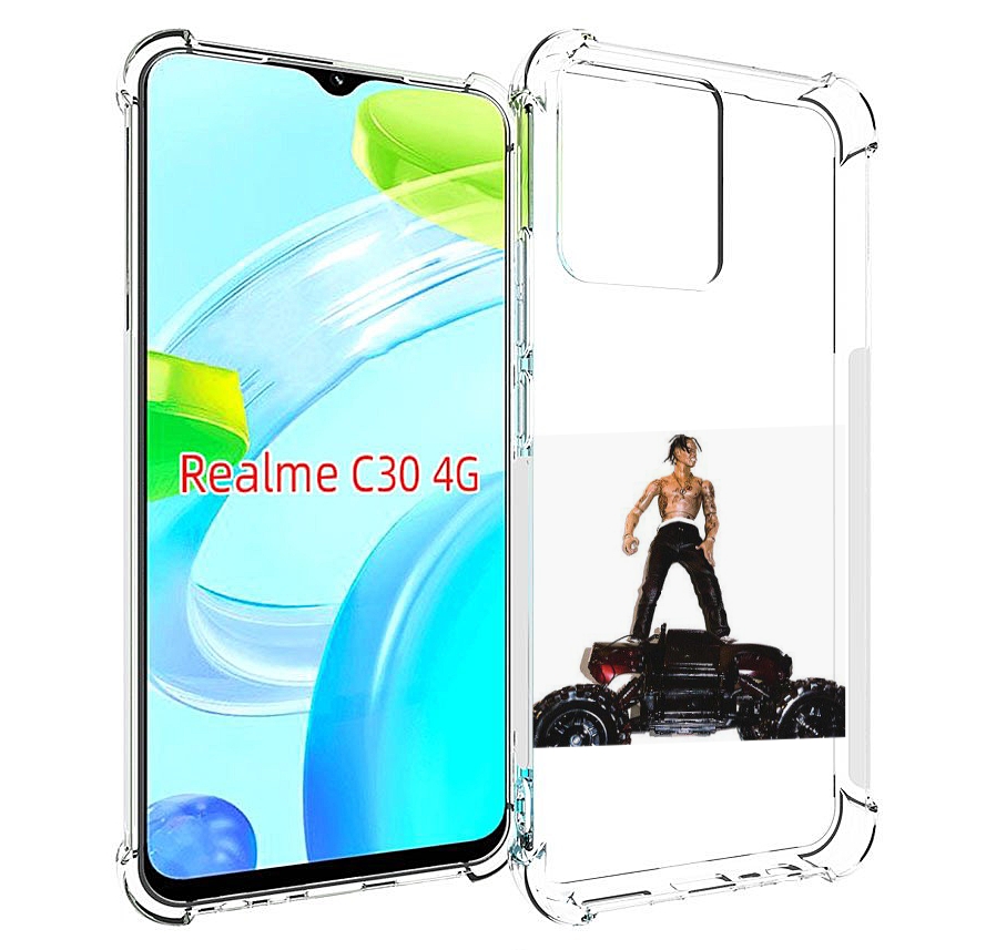 

Чехол MyPads Travis Scott - Rodeo для Realme C30 4G / Narzo 50i Prime, Прозрачный, Tocco