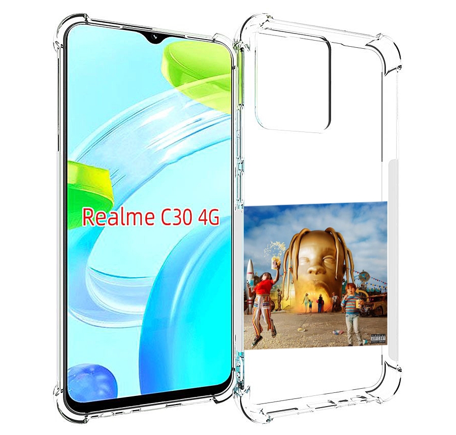 

Чехол MyPads Travis Scott - Astroworld для Realme C30 4G / Narzo 50i Prime, Прозрачный, Tocco