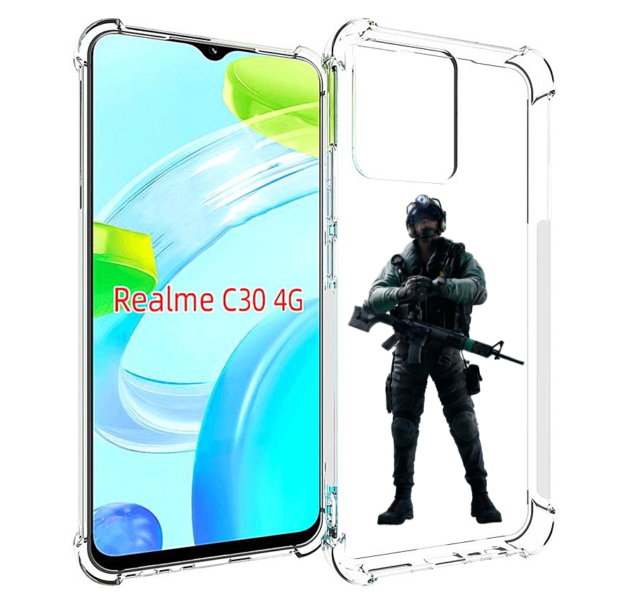 

Чехол MyPads Tom-Clancy's-Rainbow-Six-2 для Realme C30 4G / Narzo 50i Prime, Прозрачный, Tocco