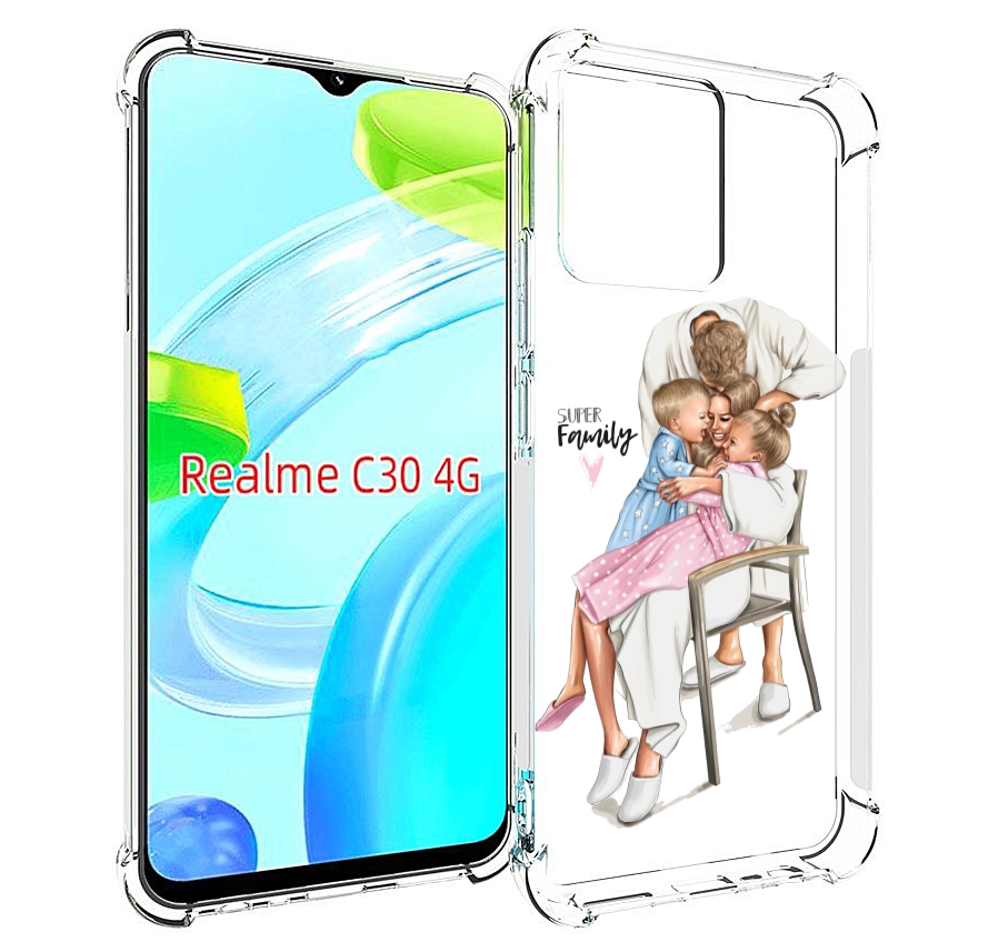 

Чехол MyPads Super-family для Realme C30 4G / Narzo 50i Prime, Прозрачный, Tocco