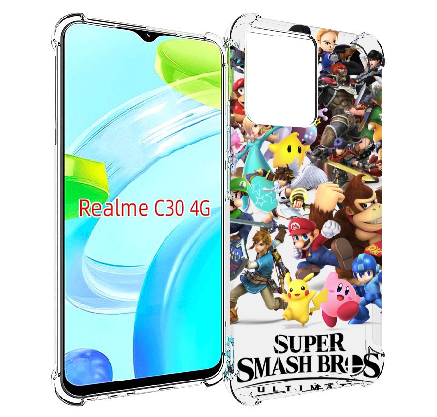 

Чехол MyPads Super Smash Bros для Realme C30 4G / Narzo 50i Prime, Прозрачный, Tocco