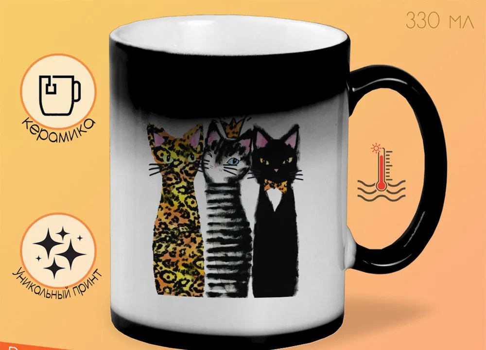 

Кружка CoolPodarok Кошки Sweet catPrincess cat Meow cat