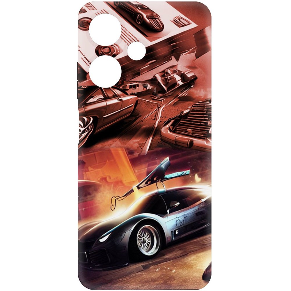

Чехол-накладка Софт Автодинамика для Infinix Hot 30i, Черный