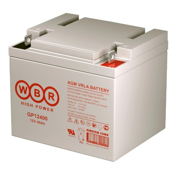 

Аккумулятор для ИБП WBR GP12400 40 А/ч 12 В (WBR GP12400), GP12400