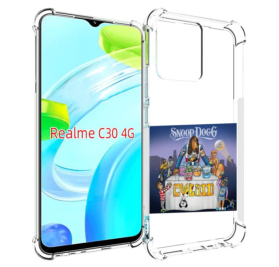 

Чехол MyPads Snoop Dogg COOLAID для Realme C30 4G / Narzo 50i Prime, Прозрачный, Tocco