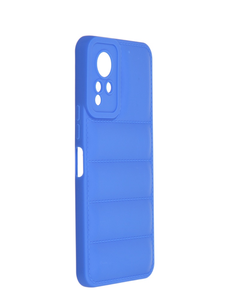 фото Чехол df для infinix note 12 silicone дутый blue injacket-03 df-group