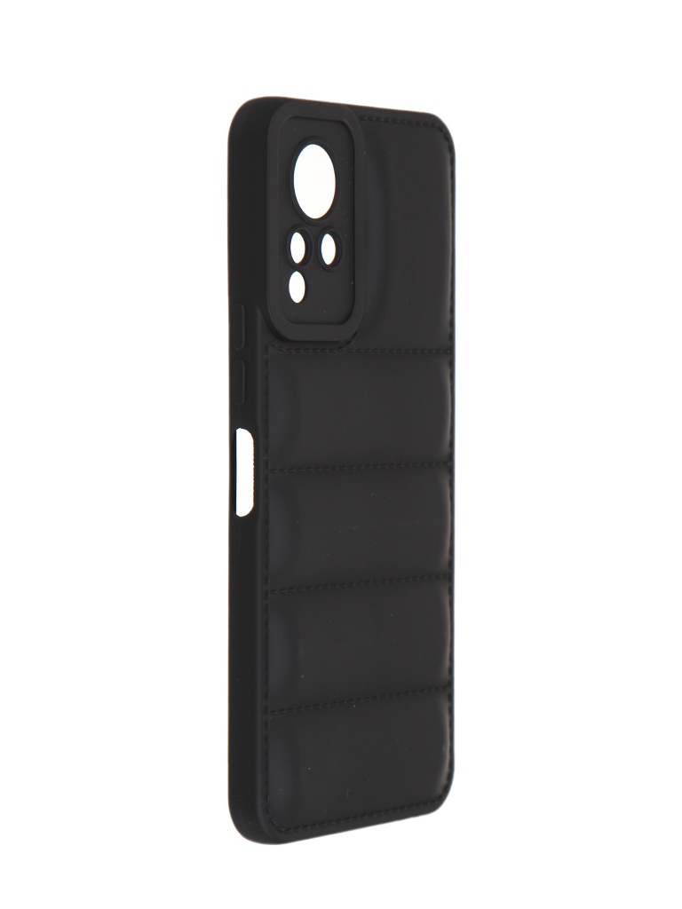 

Чехол DF для Infinix Note 12 Silicone дутый Black inJacket-03, Infinix Note 12