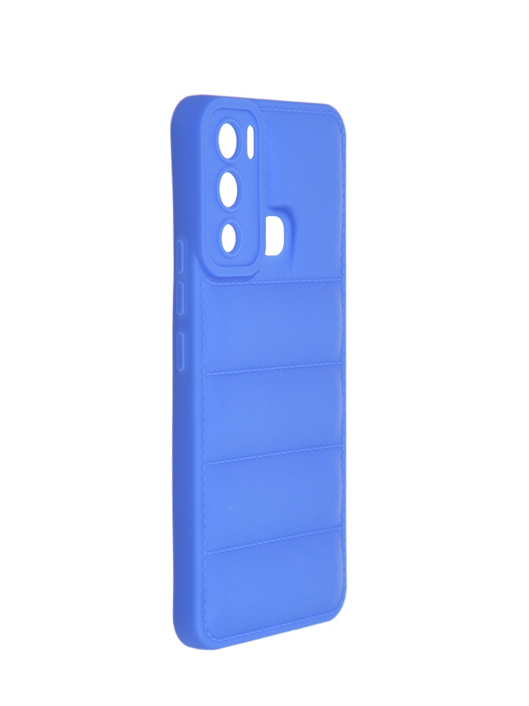 фото Чехол df для infinix hot 12i silicone дутый blue injacket-01 df-group