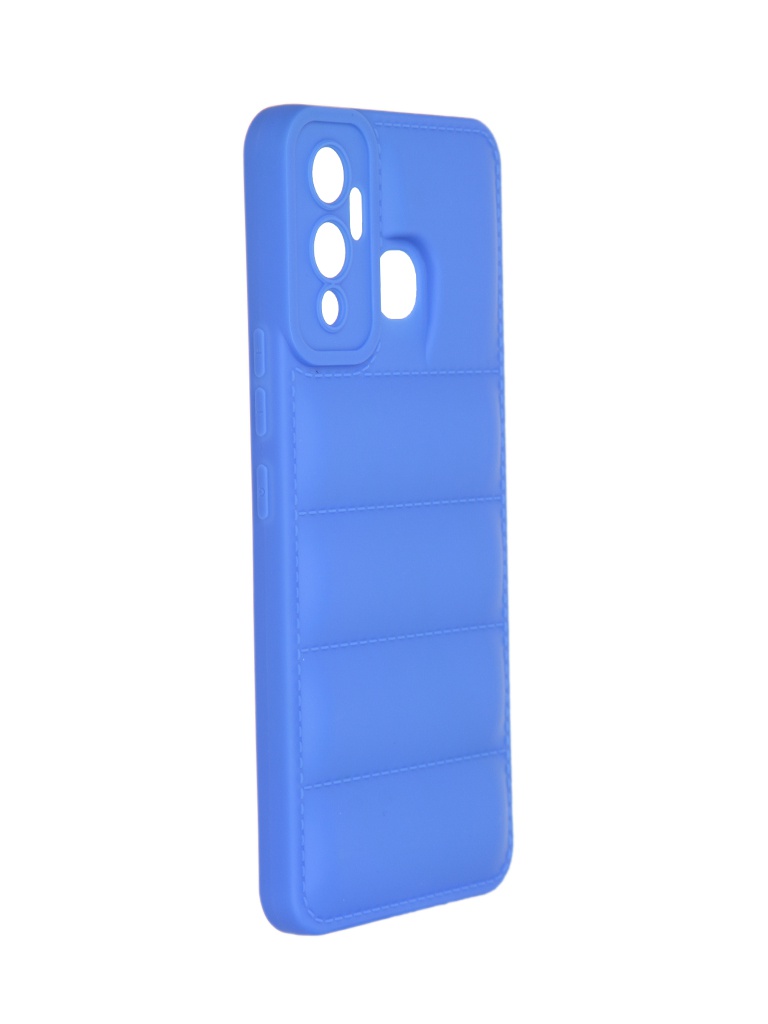 фото Чехол df для infinix hot 12 play silicone дутый blue injacket-02 df-group