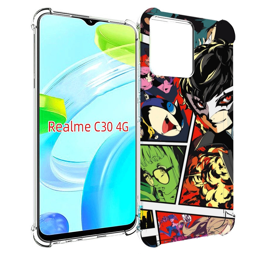 

Чехол MyPads Persona 5 art для Realme C30 4G / Narzo 50i Prime, Прозрачный, Tocco